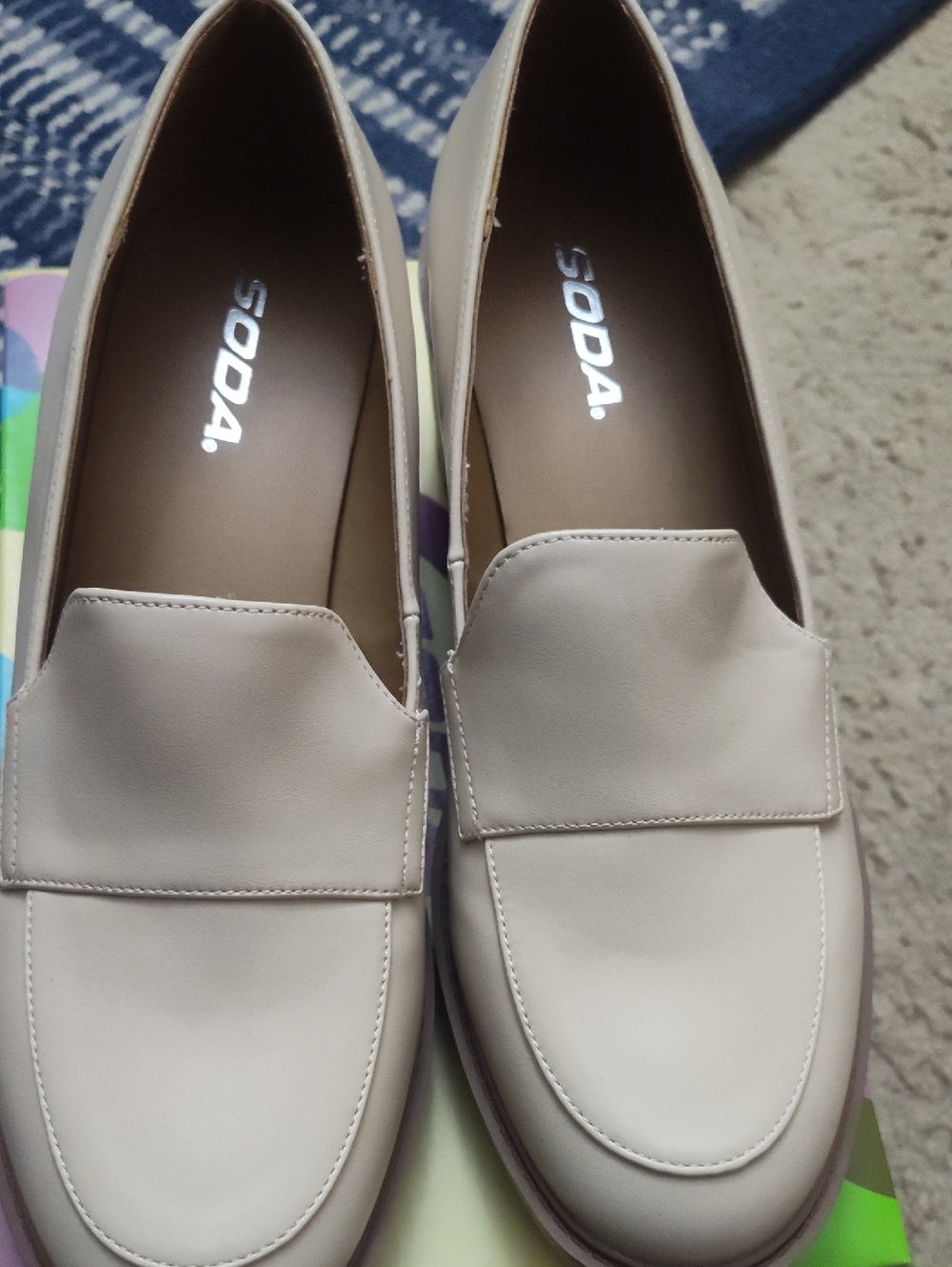 SODA Cream Slip-On Loafers for Women. An Excellent To Use Condition Worn Once